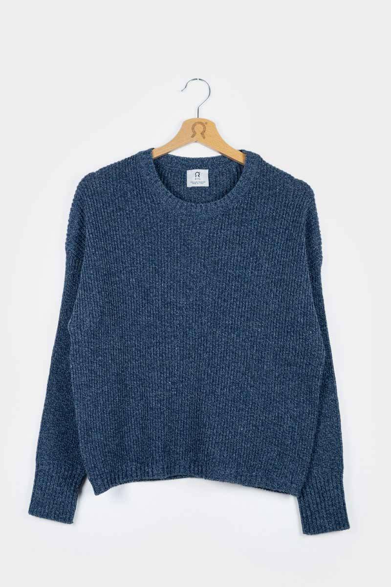 Rifò DARIA Maglia Donna Cotone Jeans Rigenerato Promozione