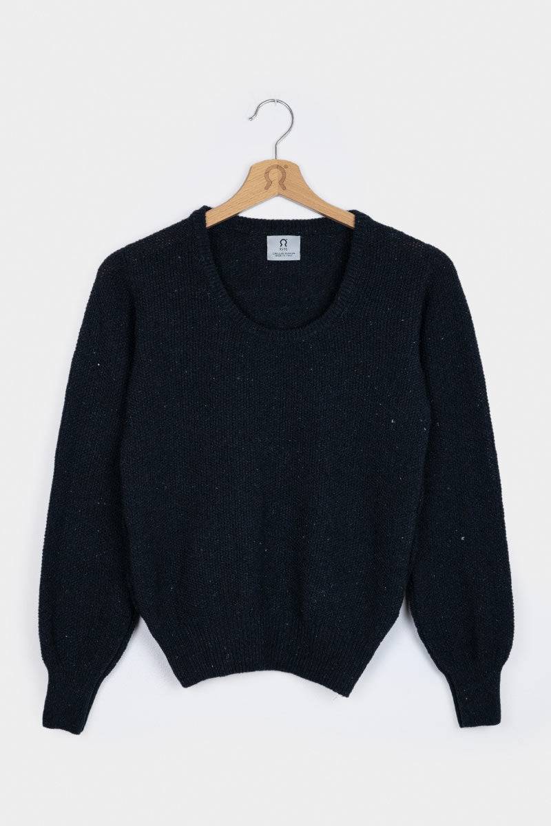 Rifò GRAZIA Maglia Donna Cotone Jeans rigenerato Spedizione Gratuita