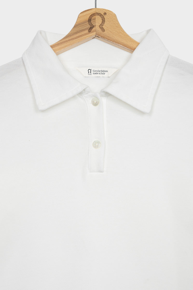 Rifò LUDO Maglia Polo Donna Cotone Rigenerato Black Friday Prezzi