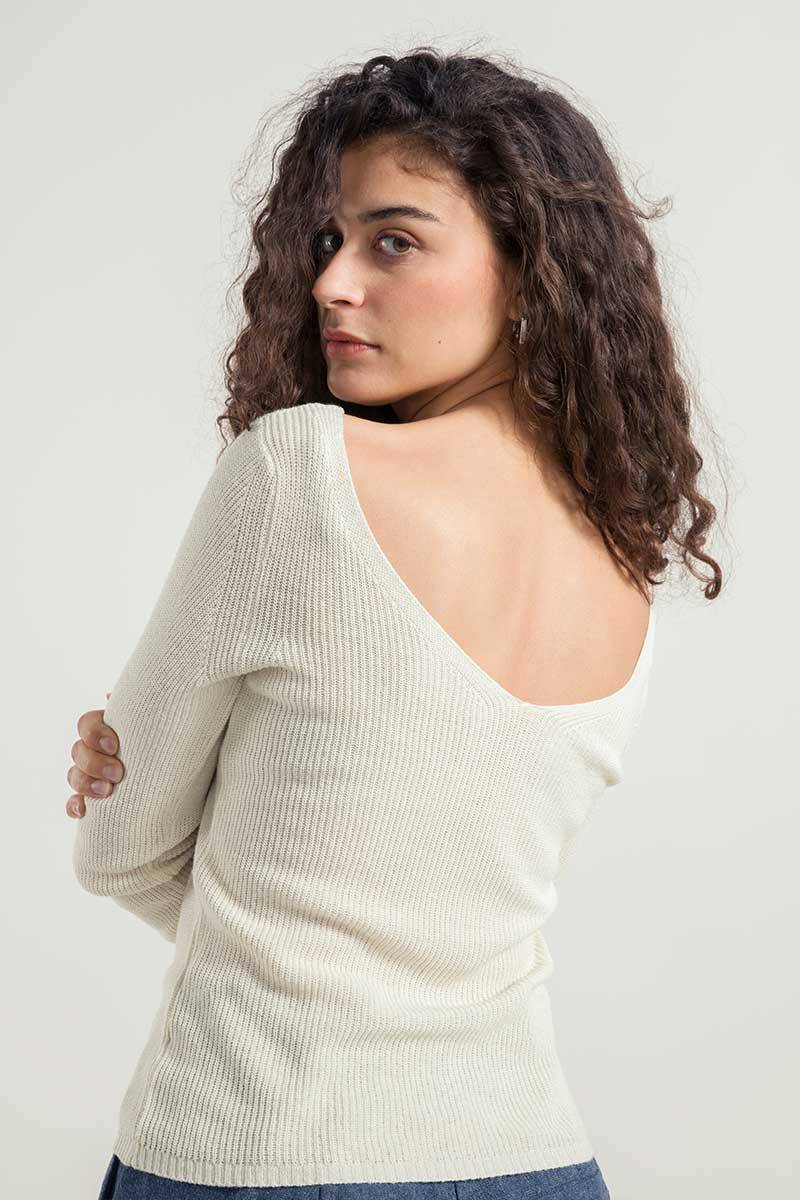 Rifò GISELLE Maglia Donna Seta Rigenerata Sottocosto
