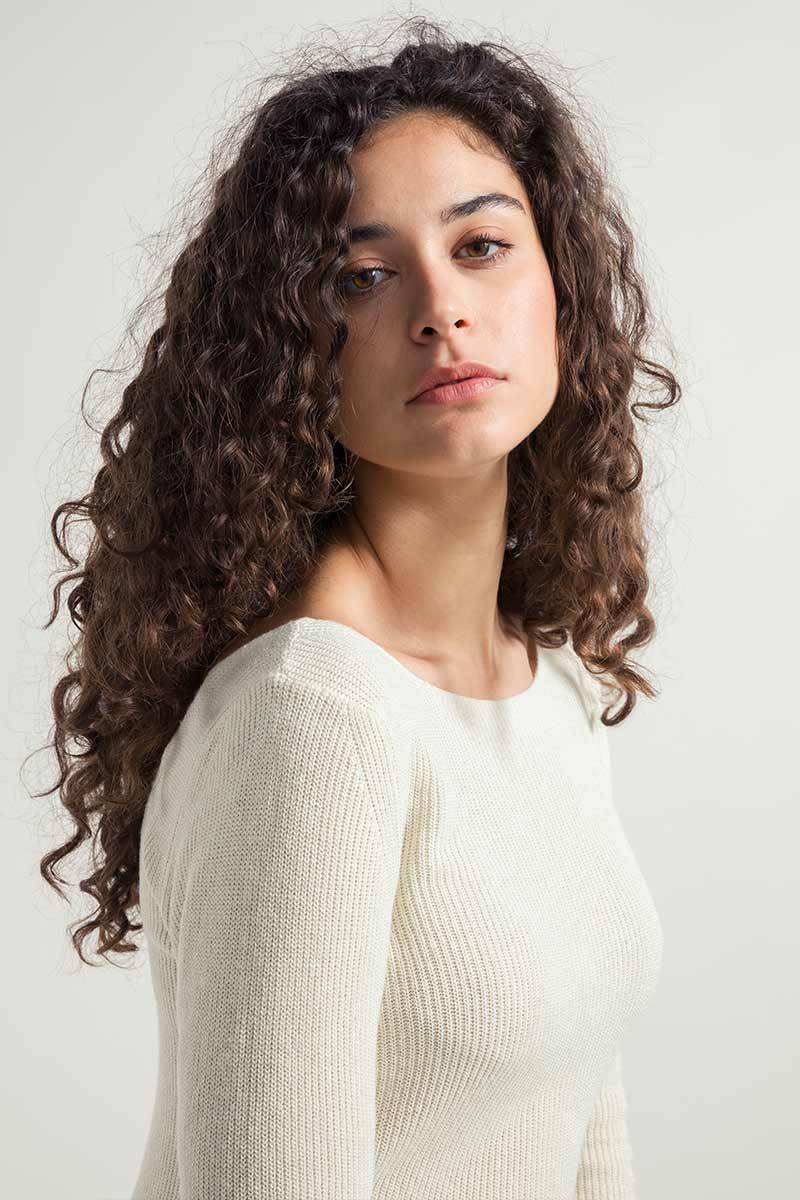 Rifò GISELLE Maglia Donna Seta Rigenerata Sottocosto