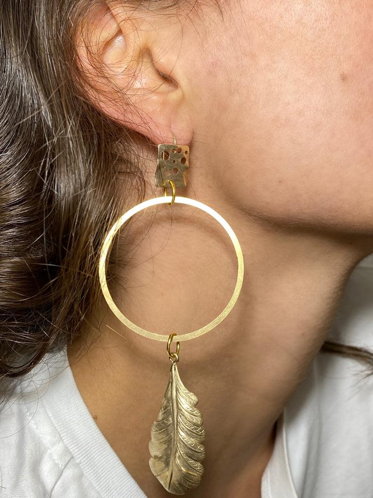 Silvia Gnecchi Feather earrings Qualità Garantita