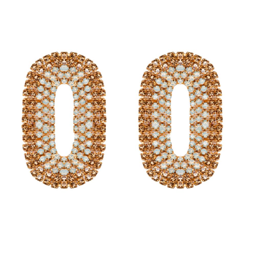 Silvia Gnecchi Liberty Medium Bicolor Earrings In Saldo
