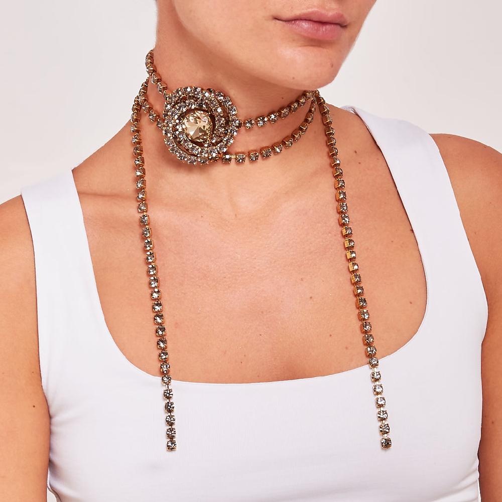 Silvia Gnecchi Maxi Camelia necklace In Saldo