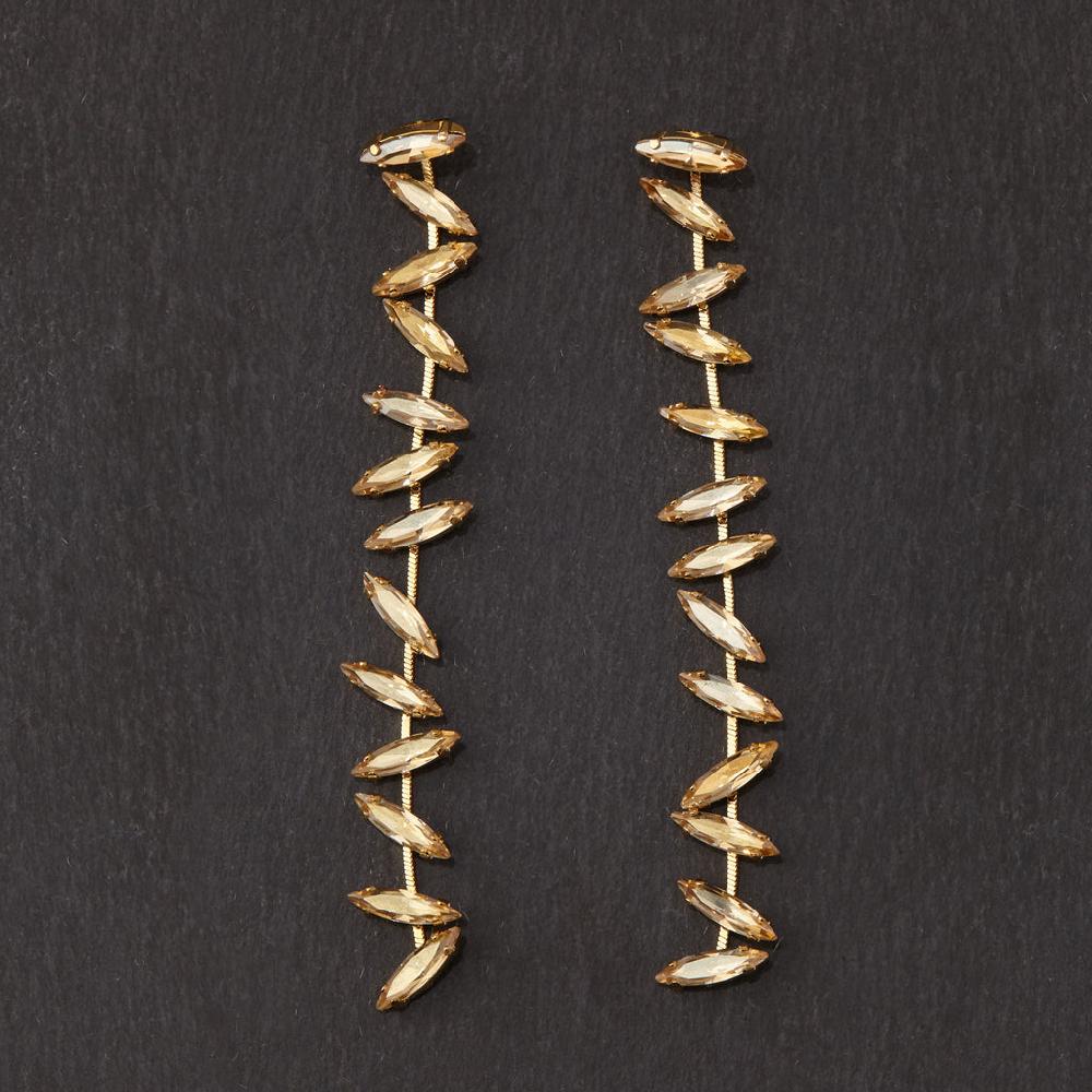 Silvia Gnecchi Navette Long Earrings Offerta