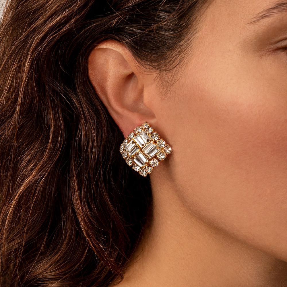 Silvia Gnecchi Square Earrings Vendita Economica