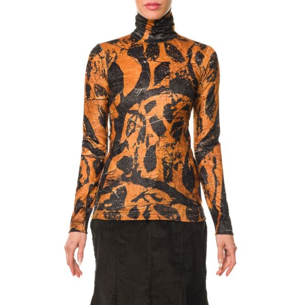 Stella Jean TOP IN VELLUTO STAMPATO 2025