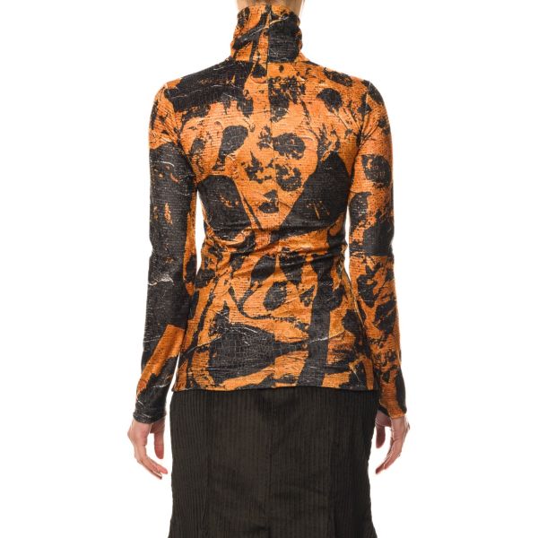 Stella Jean TOP IN VELLUTO STAMPATO 2025