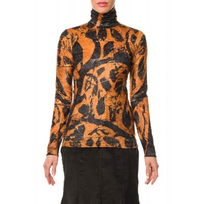 Stella Jean TOP IN VELLUTO STAMPATO 2025