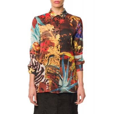Stella Jean ANIMAL-PRINT SHIRT 2025