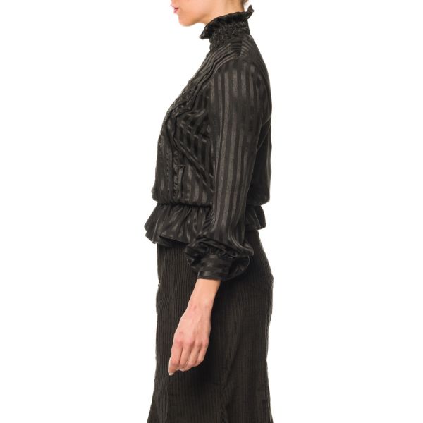 Stella Jean BLUSA A RIGHE CON RICAMO In Linea