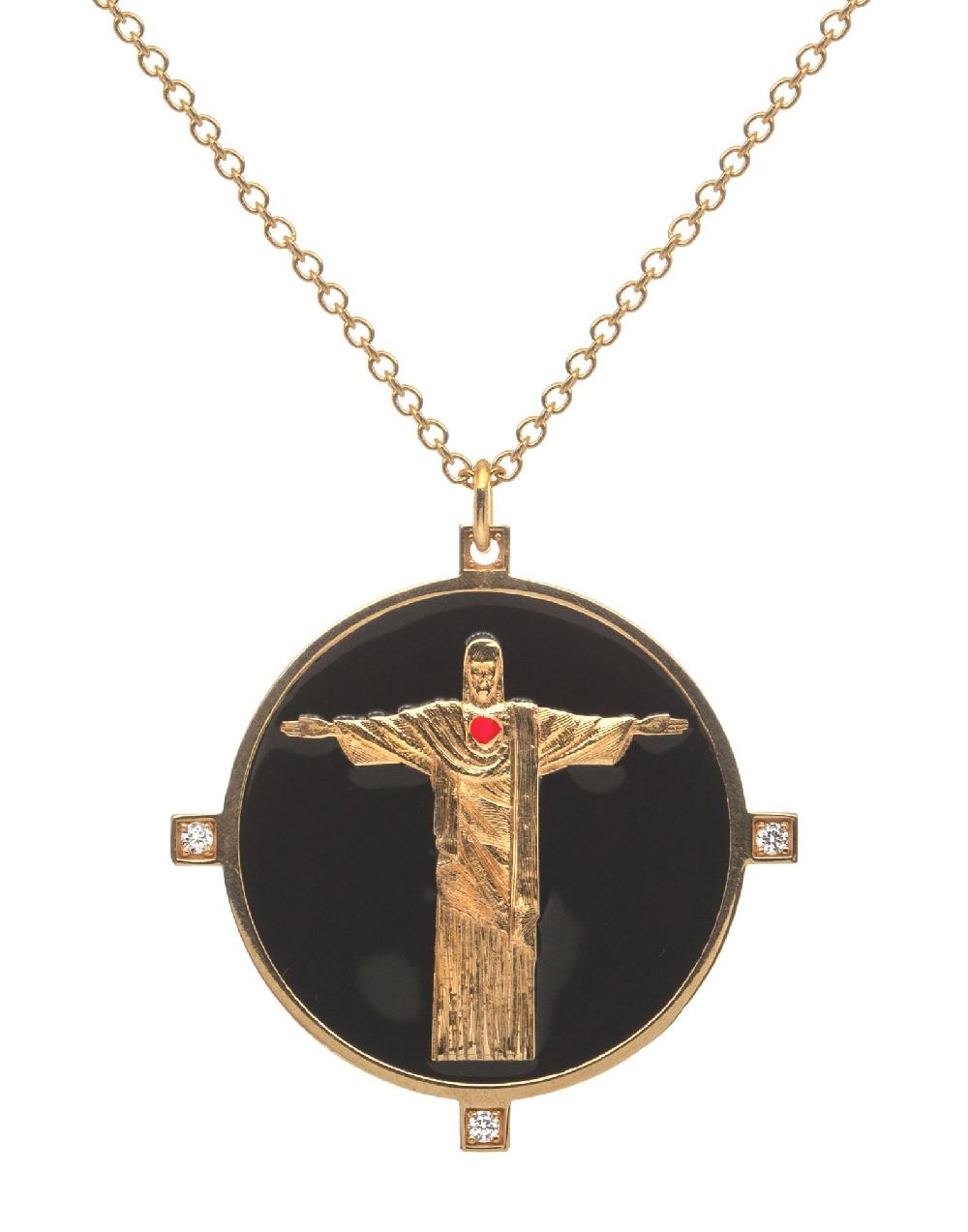 Thais Bernardes Collana Corcovado Nera Sconto