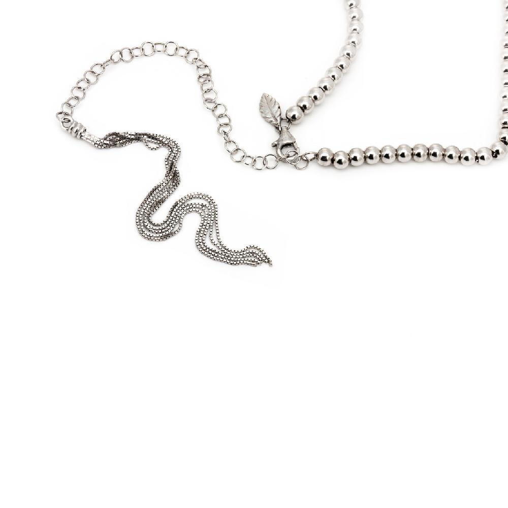 Thais Bernardes Choker Palline Scorrevoli Italy