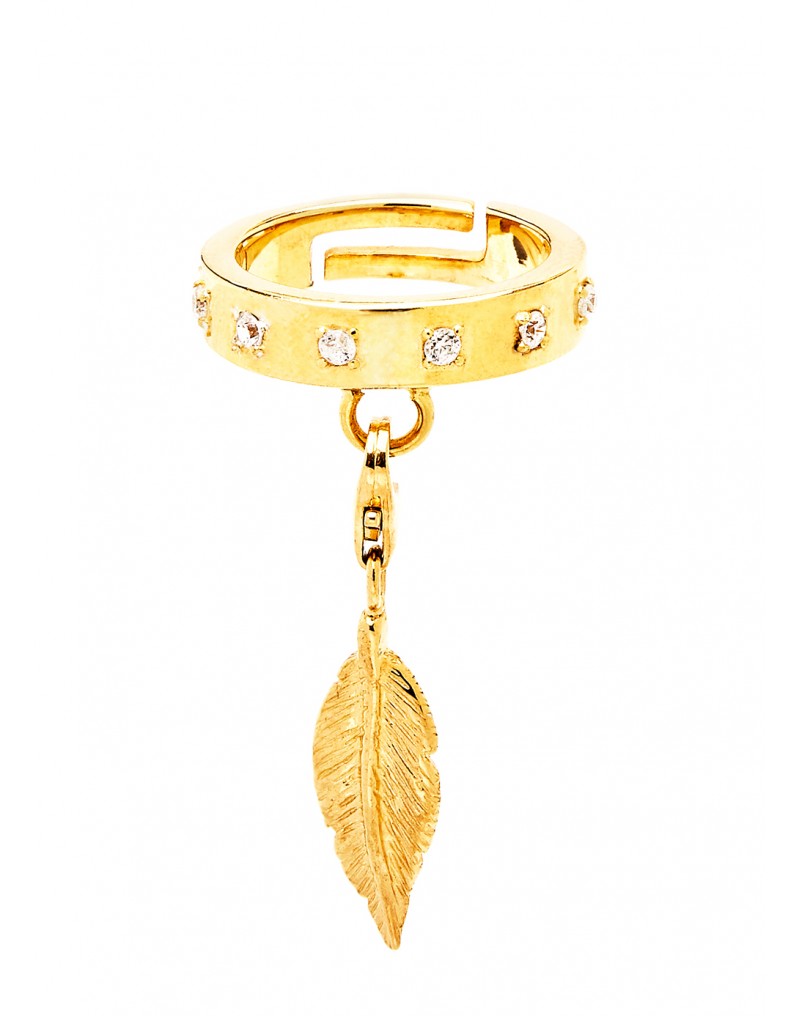 Thais Bernardes Anello Charm Piuma Promozione Limitata