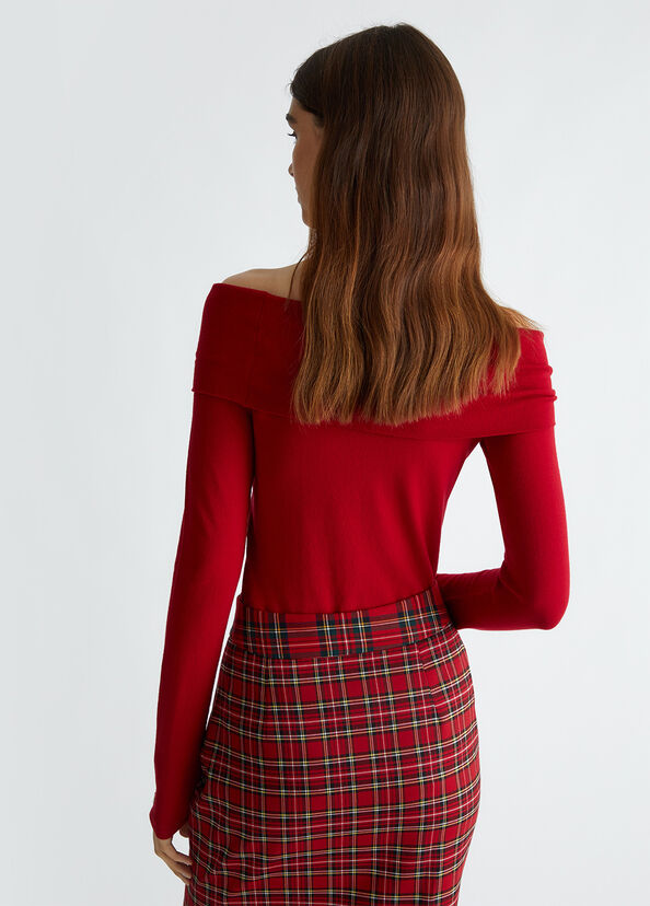 Liu Jo Body rosso con cut-out Spedizione Gratuita