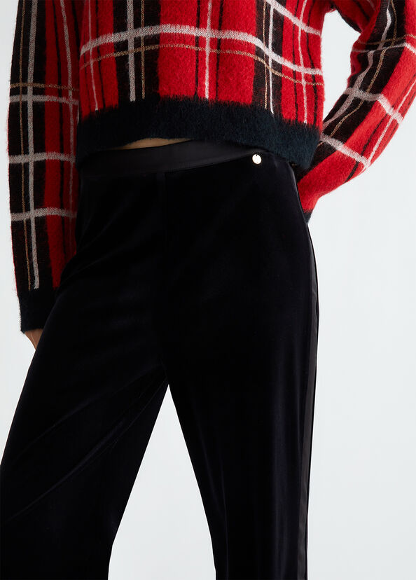Liu Jo Pantaloni eleganti in velluto Soddisfazione Garantita