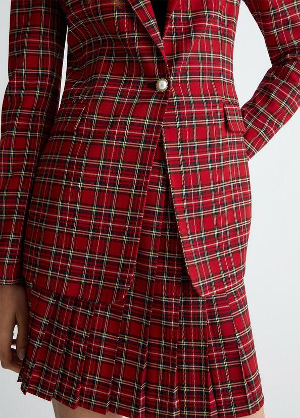 Liu Jo Blazer in tartan rosso Negozi Online