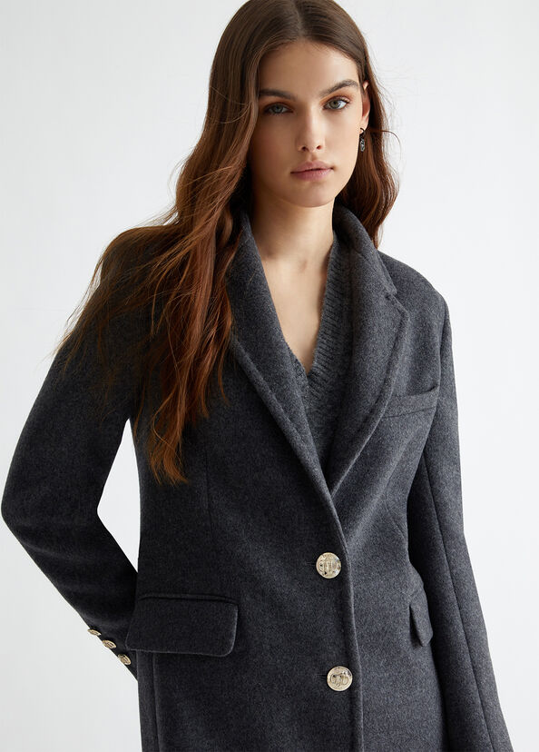 Liu Jo Cappotto slim in misto lana Hotsell
