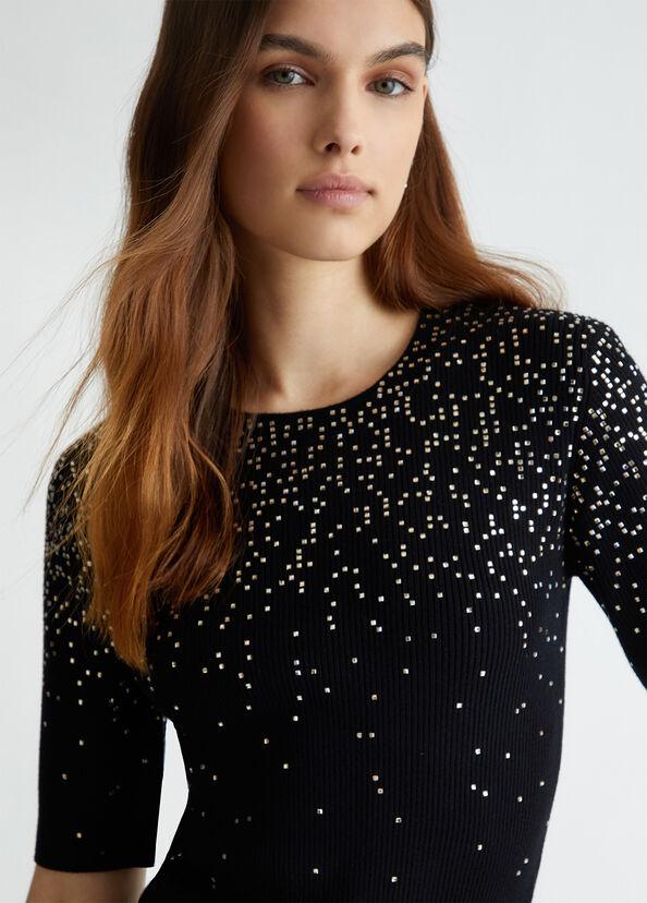 Liu Jo Top con strass dégradé Presa