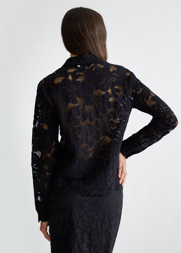 Liu Jo Camicia nera in pizzo Negozio