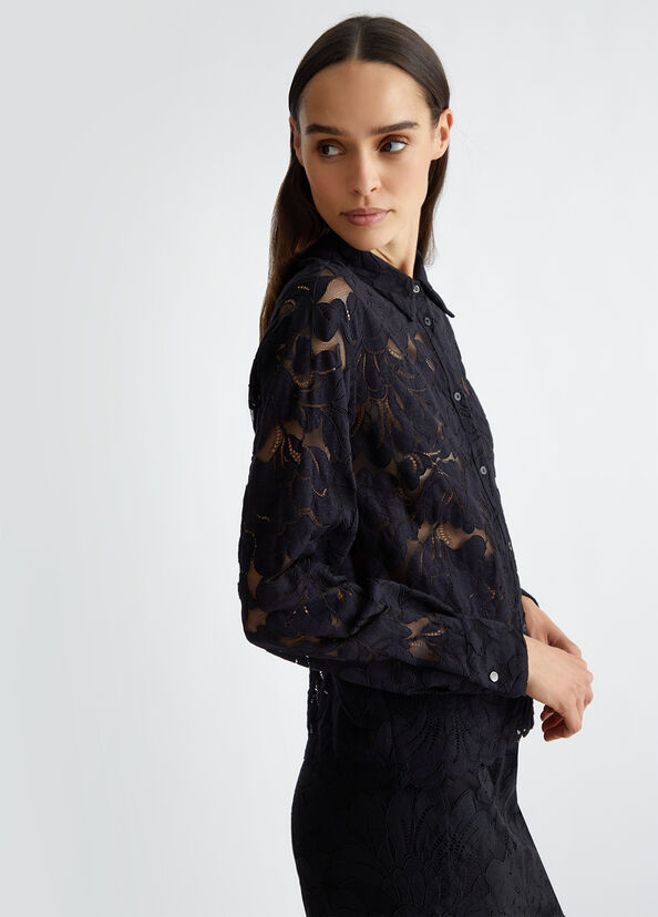 Liu Jo Camicia nera in pizzo Negozio