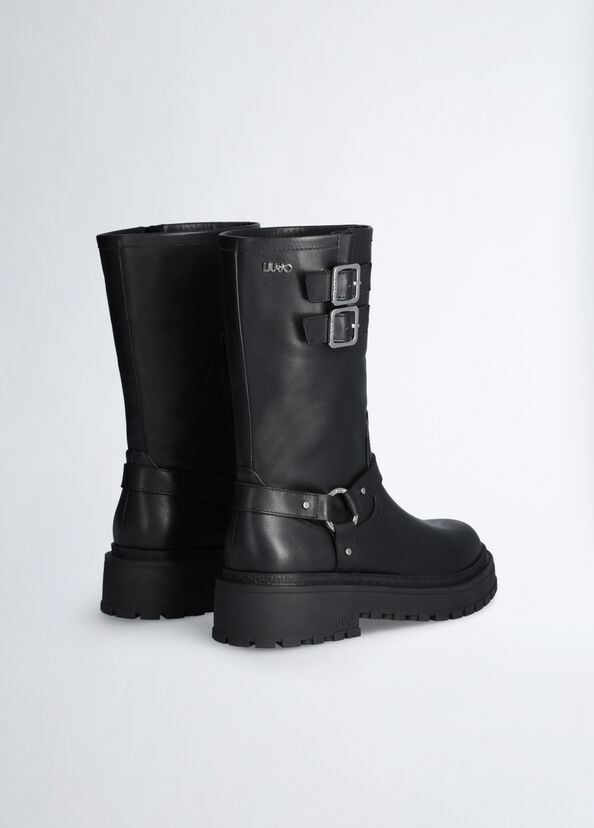 Liu Jo Biker boots in pelle Vendita Calda