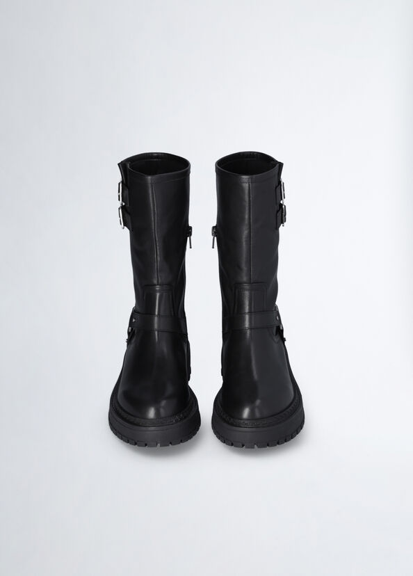 Liu Jo Biker boots in pelle Vendita Calda
