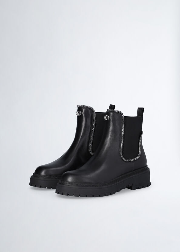 Liu Jo Stivaletti beatles con strass Saldi Di Fabbrica