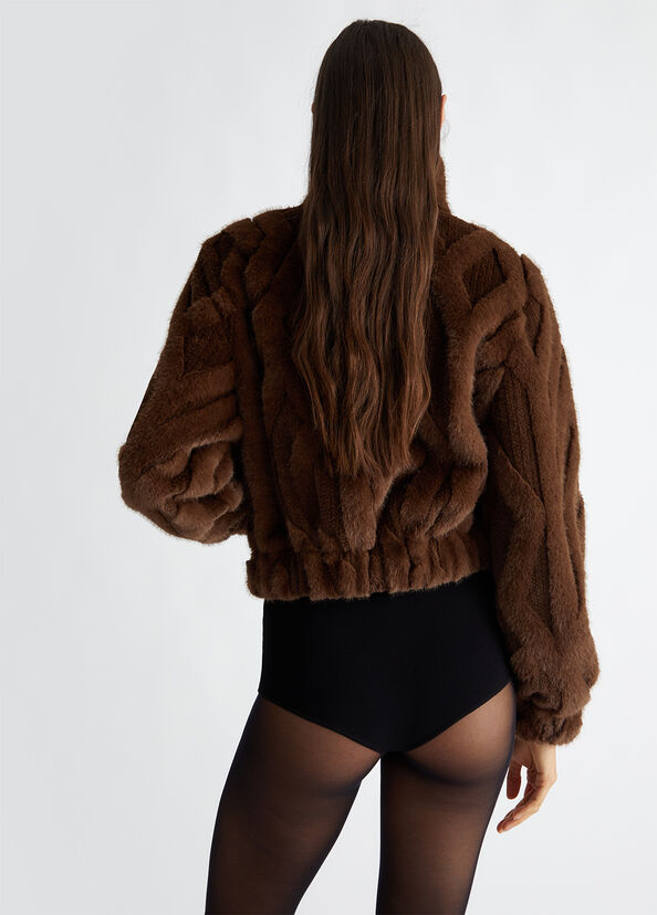 Liu Jo Giacca in pelliccia sintetica Outlet