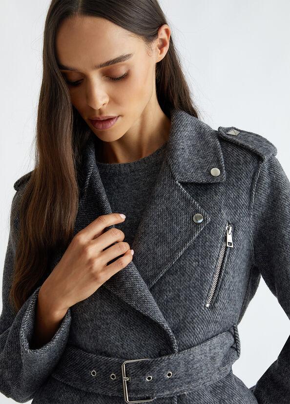 Liu Jo Giacca biker in misto lana Hotsell