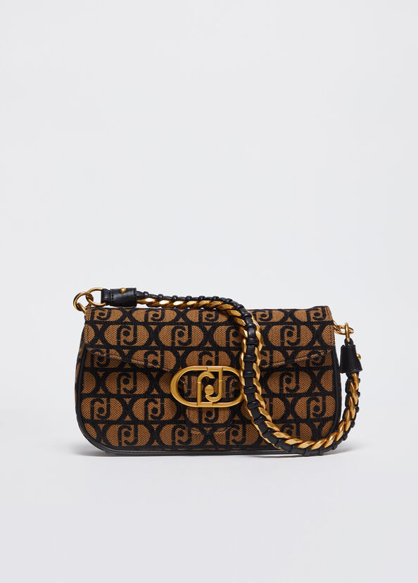 Liu Jo Borsa a spalla jacquard con logo Novità