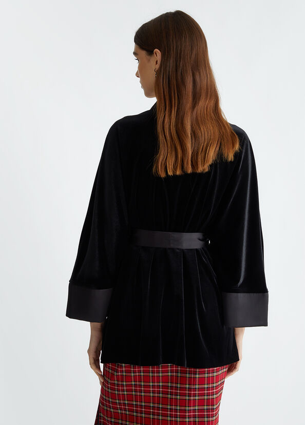 Liu Jo Giacca kimono in velluto Sconto