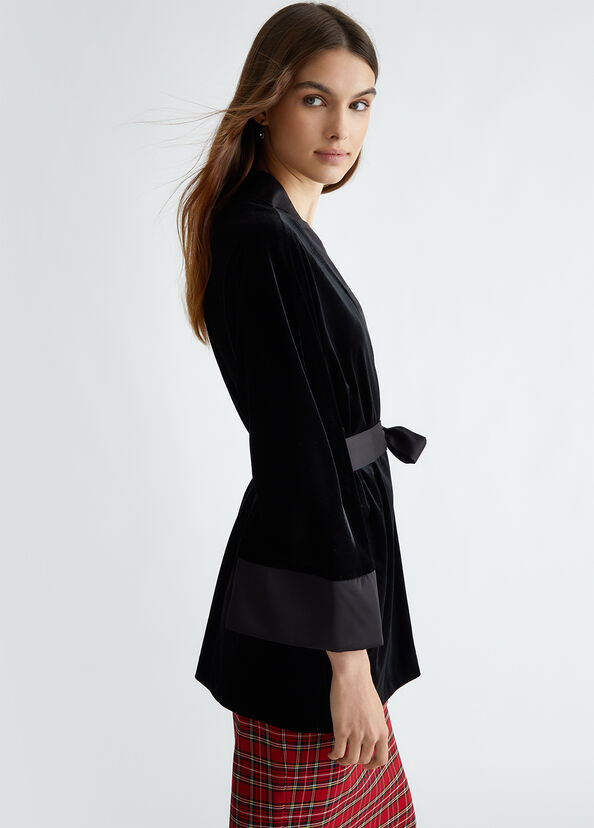 Liu Jo Giacca kimono in velluto Sconto