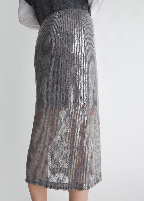 Liu Jo Gonna in pizzo con paillettes Economico