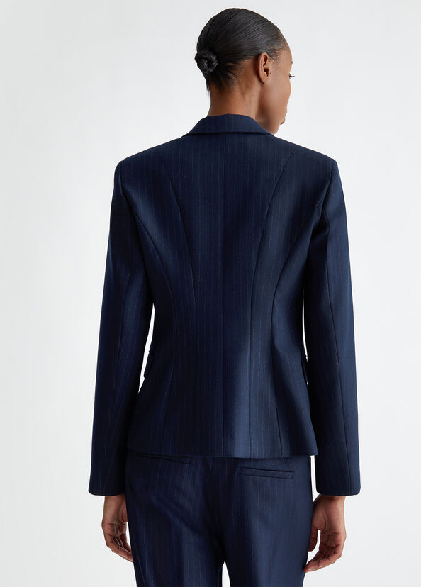 Liu Jo Blazer in flanella gessata In Linea