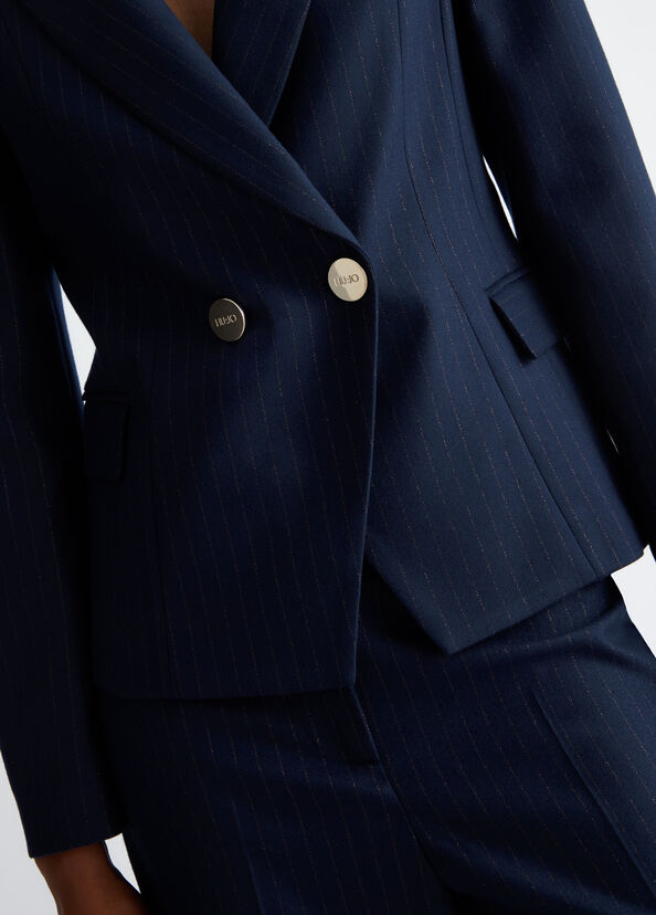 Liu Jo Blazer in flanella gessata In Linea