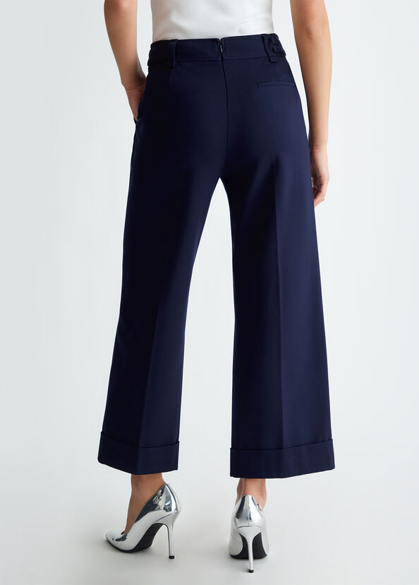 Liu Jo Pantaloni cropped con cintura Soddisfazione Garantita