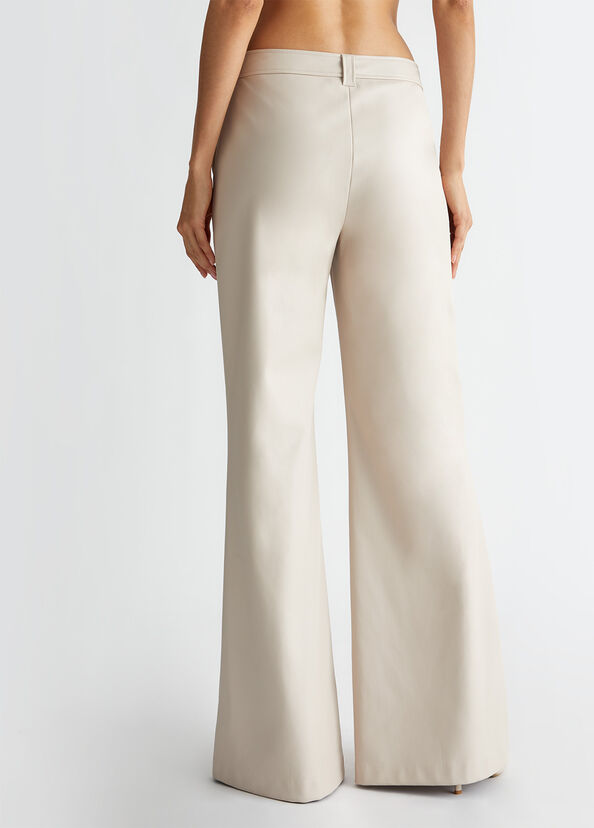 Liu Jo Pantaloni a palazzo in tessuto spalmato Shopping online