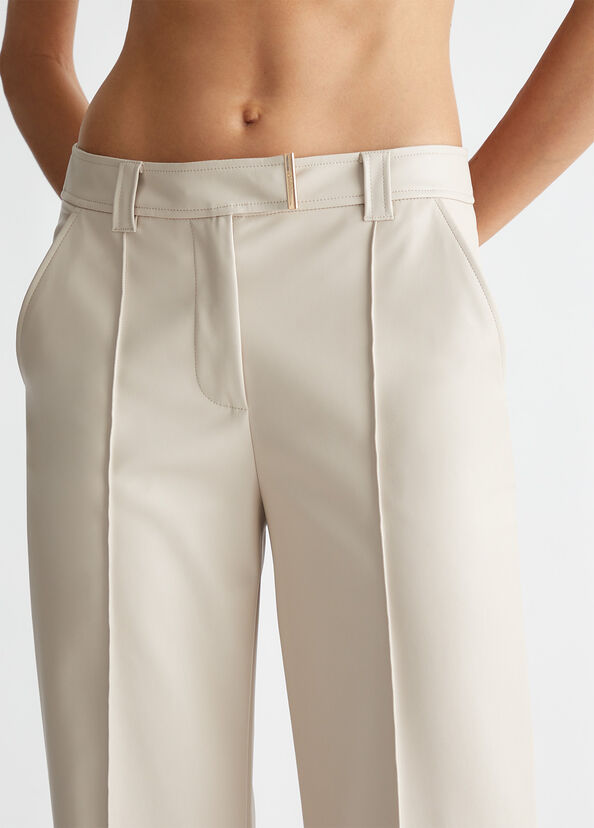 Liu Jo Pantaloni a palazzo in tessuto spalmato Shopping online