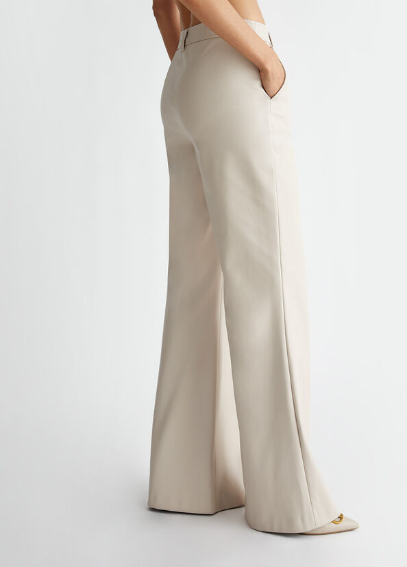 Liu Jo Pantaloni a palazzo in tessuto spalmato Shopping online