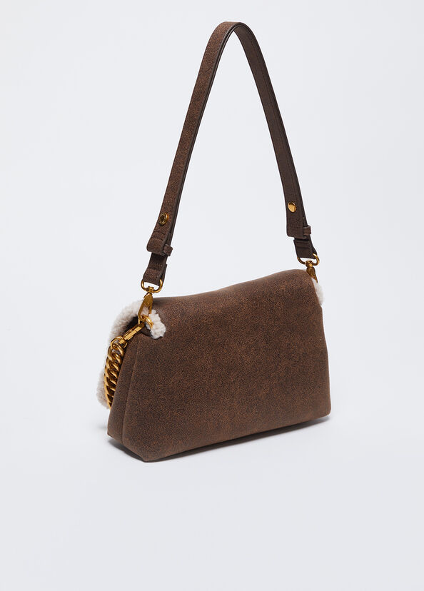 Liu Jo Borsa grande LaPuffy in tessuto spalmato Nuovo