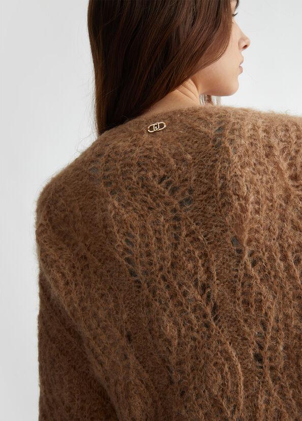 Liu Jo Cardigan in misto alpaca Saldi Di Fabbrica