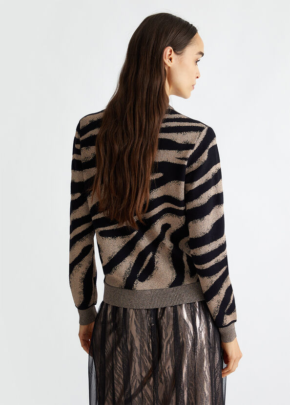 Liu Jo Cardigan jacquard con zip Moda