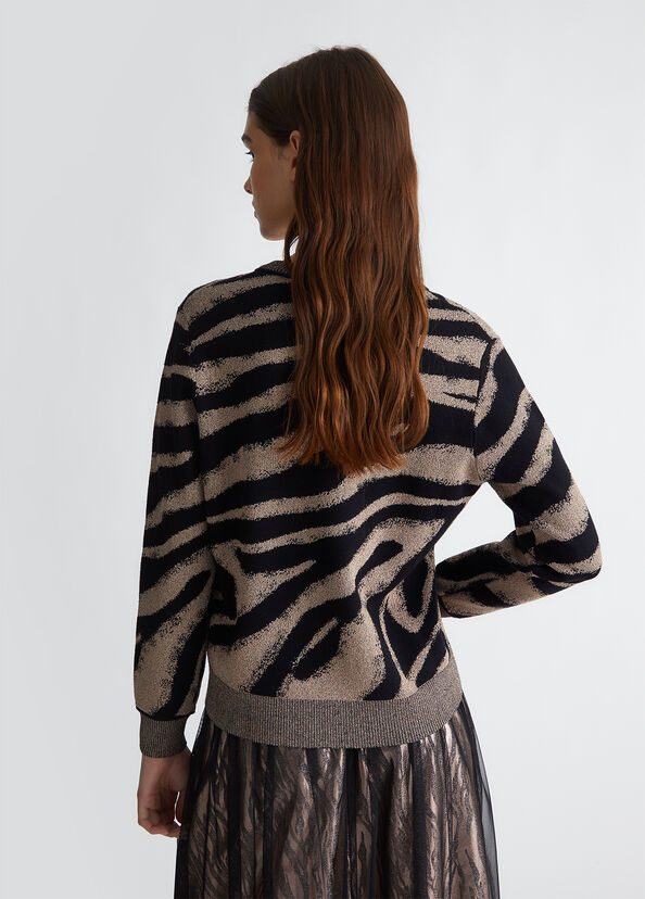 Liu Jo Maglia animalier jacquard Italia