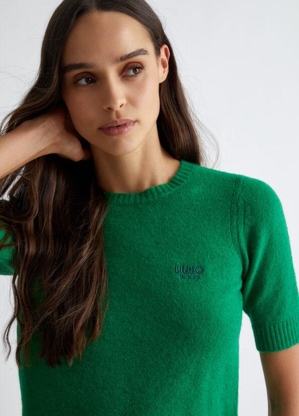 Liu Jo T-shirt in misto lana e alpaca 2025