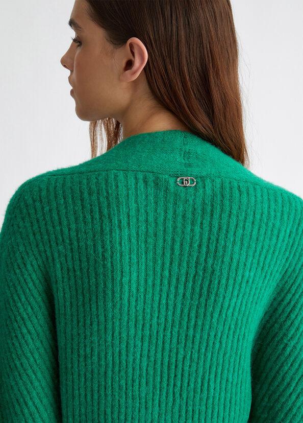 Liu Jo Cardigan in misto lana a coste Soddisfazione Garantita