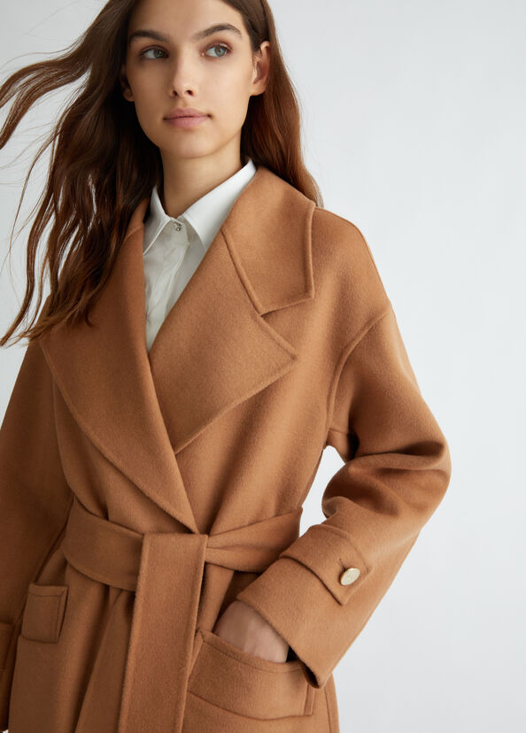 Liu Jo Cappotto in misto lana con cintura Affare Del Giorno