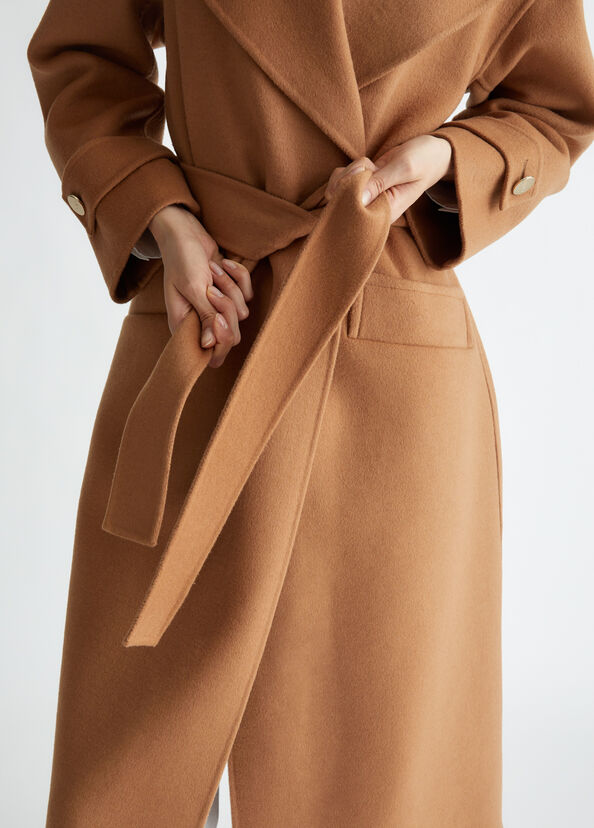 Liu Jo Cappotto in misto lana con cintura Affare Del Giorno