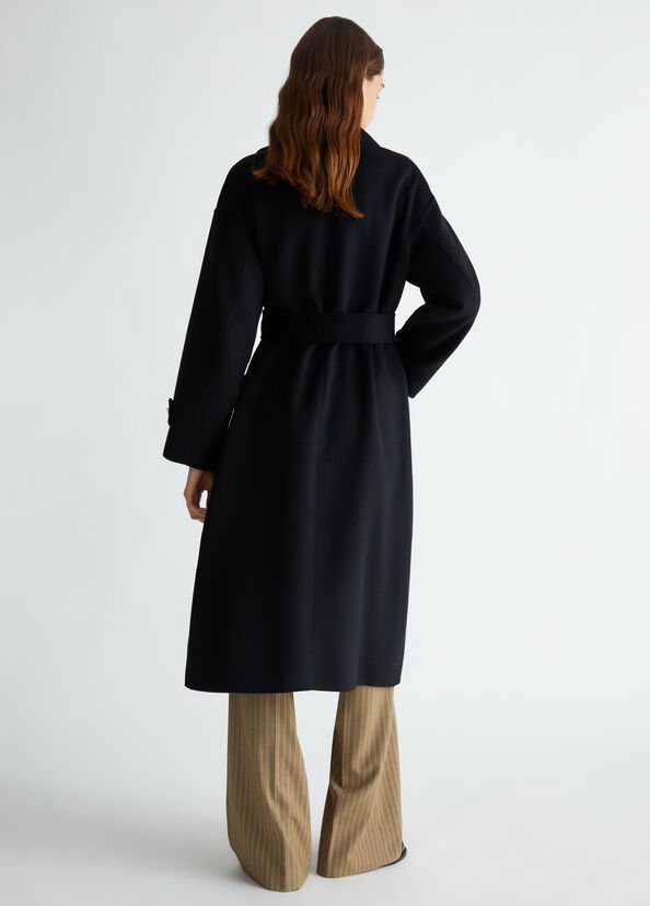 Liu Jo Cappotto in misto lana con cintura In Vendita