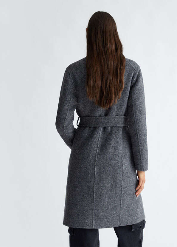 Liu Jo Cappotto doppiopetto in misto lana Hotsell